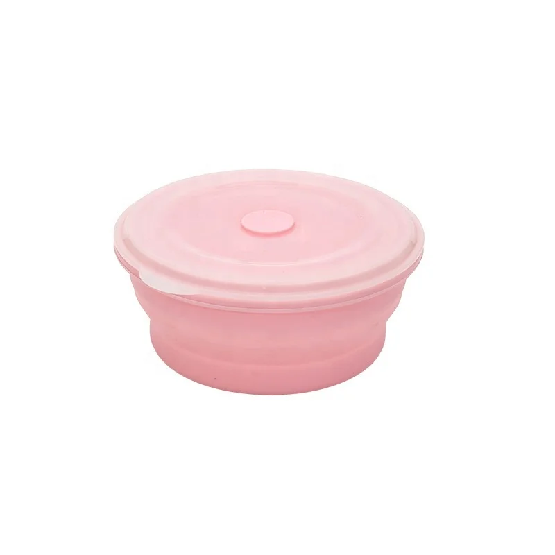 Unbreakable Silicone Foldable Storage Bowl perfect for traveling
