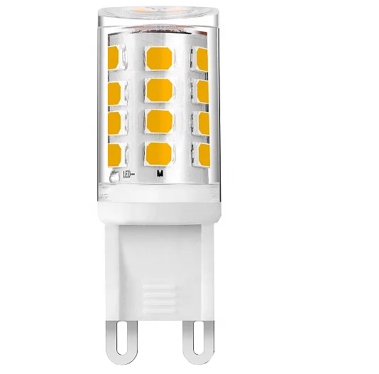 no flicker ra80 plastic 2835SMD 230v 3w led g9 dimmable