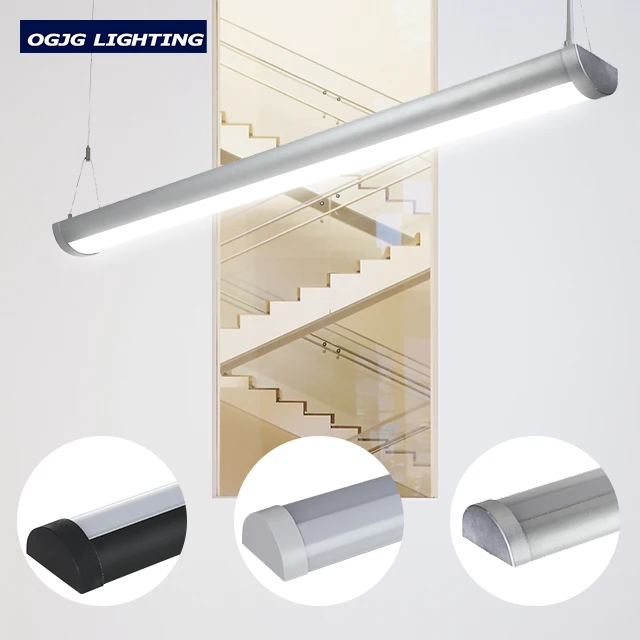 OGJG new design office suspension lighting 4ft 5ft 8ft corridor up down LED linear pendant light fittings