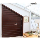 Doorwin americano de madeira de pinho carvalho teca madeira arch top design da porta principal porta de entrada com grille insert