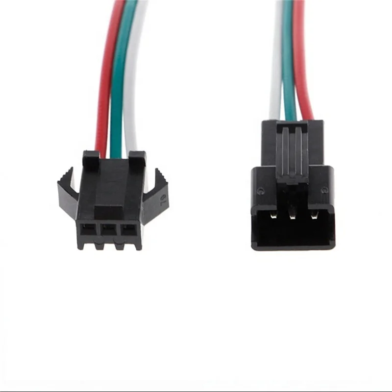JST SM 2pin 3pin 4pin 5pin Male And Female 22AWG Connector Plug led strip light 