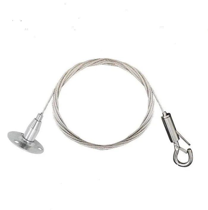 Adjustable Self Lock Kit Looping Gripper Stainless Steel Hanging Wire Rope For Led Light Buy