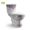 High Quality Two Pieces Sanitary Ware Golden Color Ceramic Bowl for WC