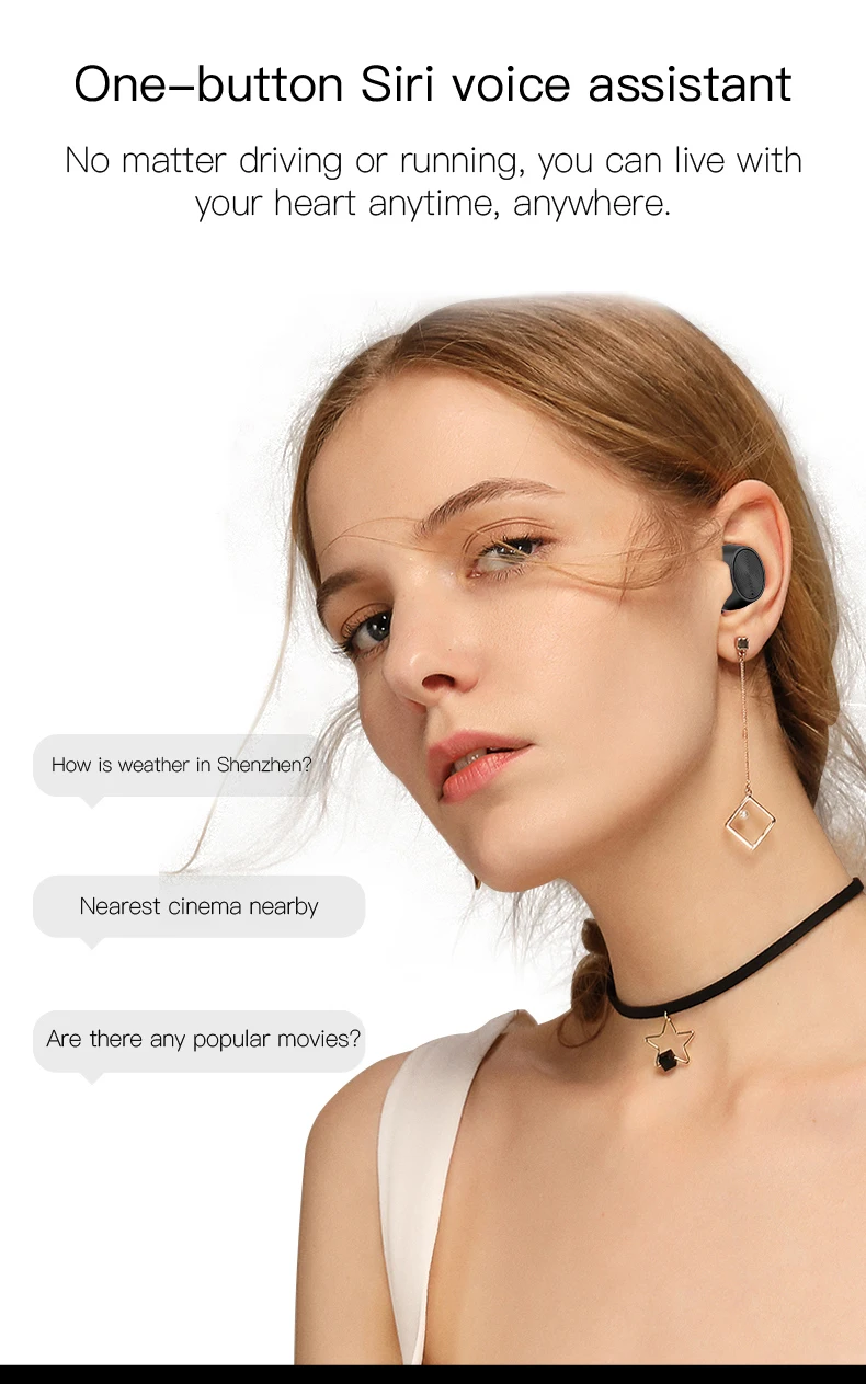 mini headset TWS F6 wireless earphones earbuds - ANKUX.COM