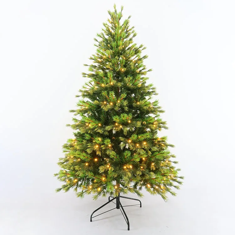 Colorful Lights 6ft Artificial Christmas Tree Flocked Green Xmax Tree