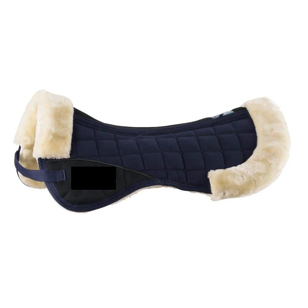
Sheepskin saddle pad horse equestrian lambskin half pad 
