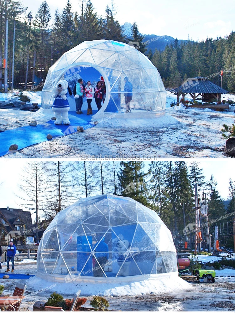 Chinese Plastic Igloo Dome Tent Outdoor Garden Igloo For Restaurant And