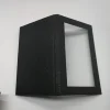 Customized luxury Rough Abrazine Black Art paper magnetic-iron PVC window matting paper Bio-degradable box