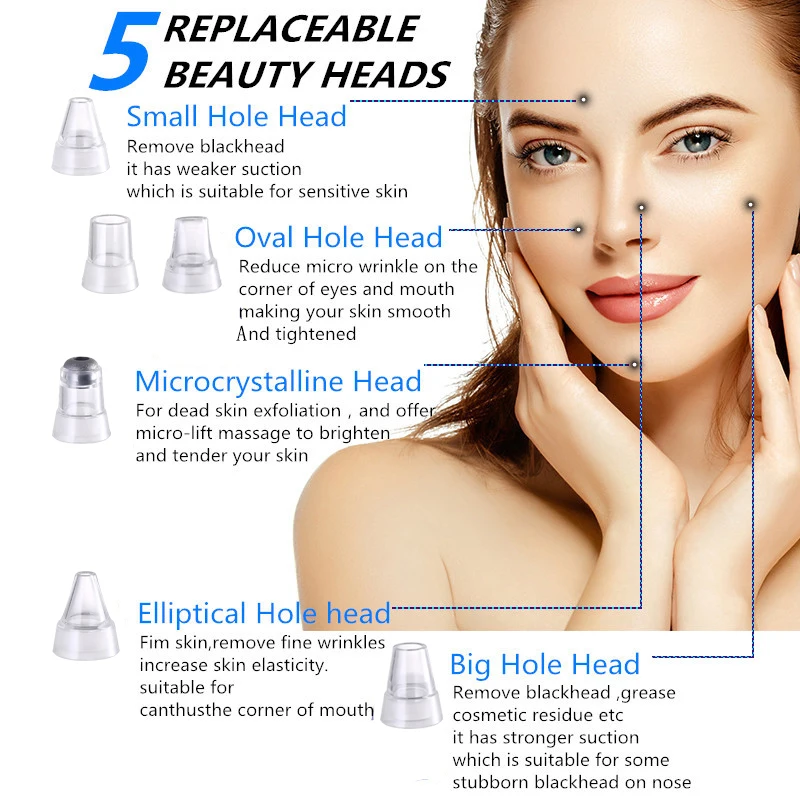 Teenager Korean Uk Blackhead Removal Electric Facial Skin Care Pore