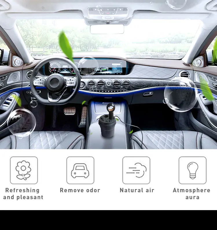 Cheap Mini Ozone Ionizer Car Air Purifier With Very Low Voice