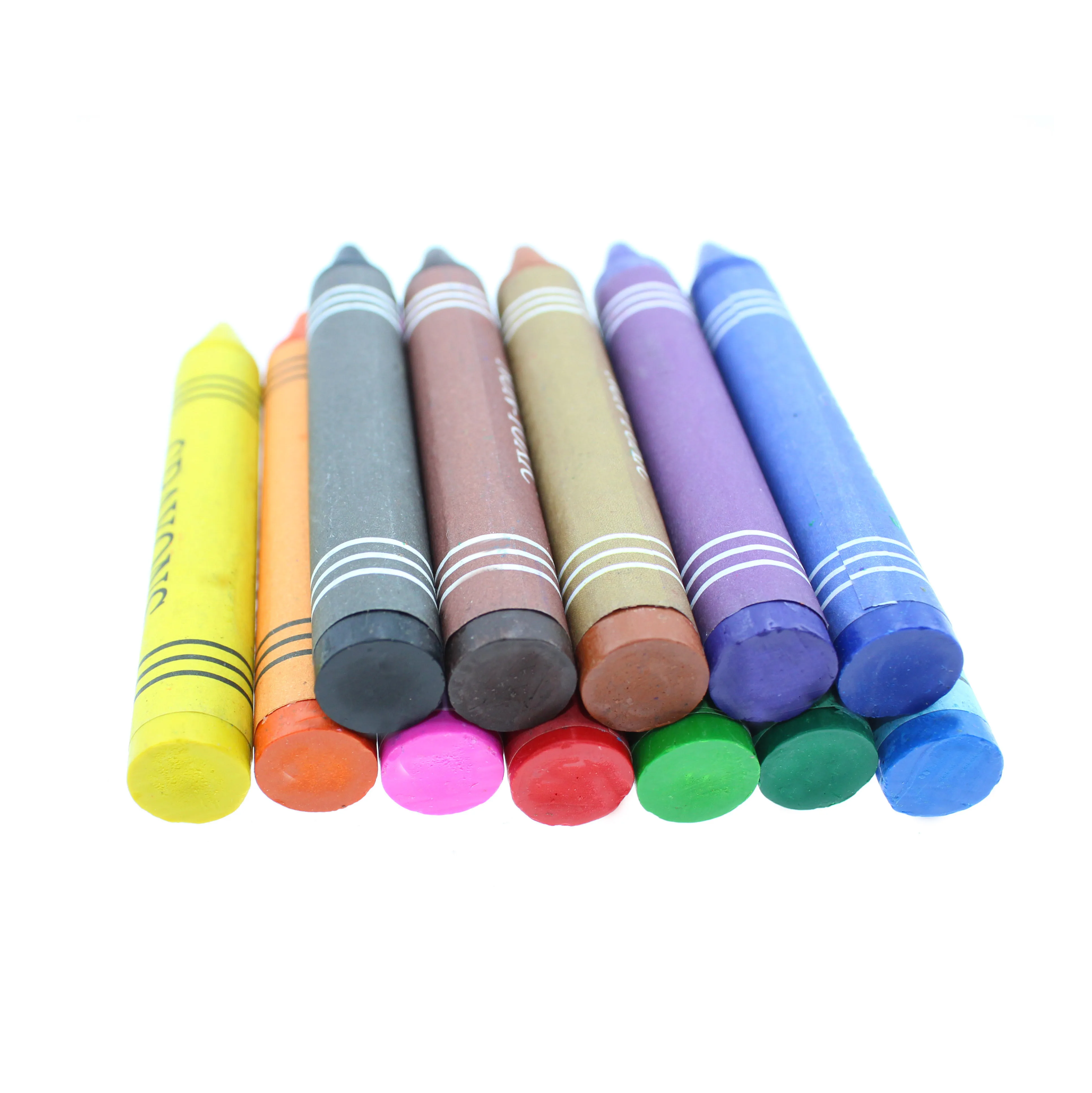 Eco-friendly Safety 3 In 1 Colorful Wax Crayon Silky Crayon Wax Bullet ...