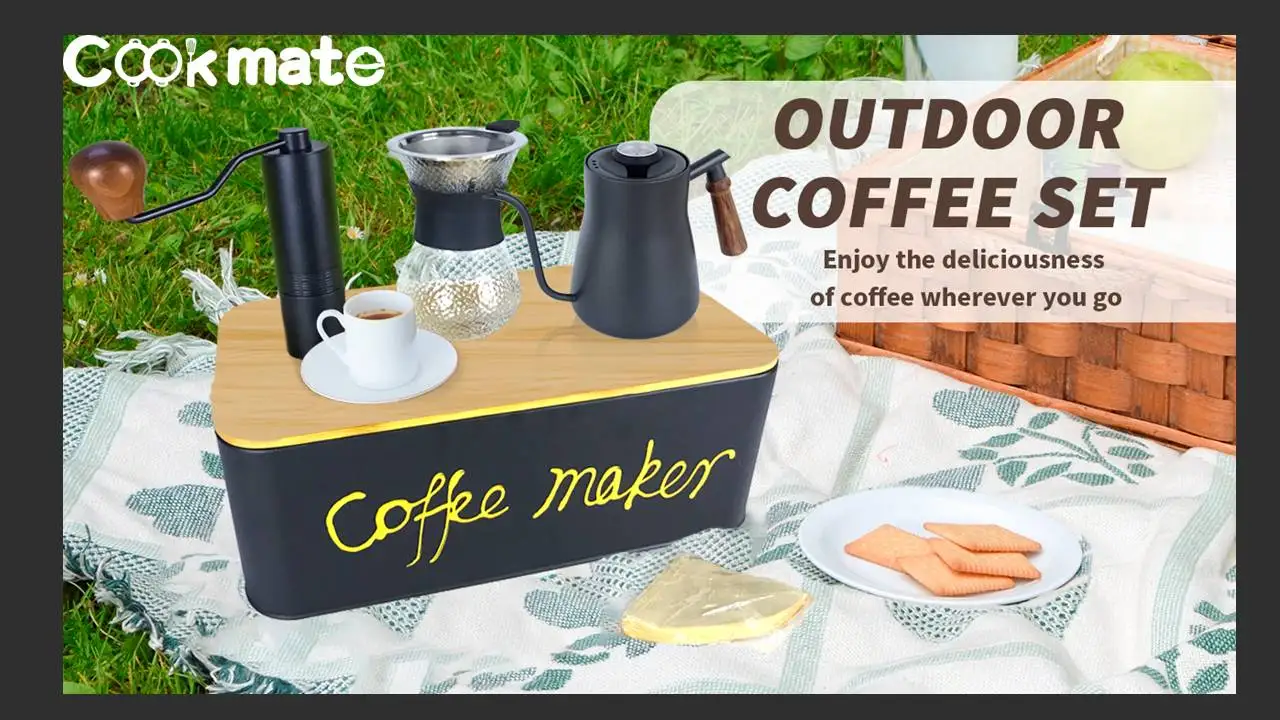 Buy V60 Low Price New Design Camping Coffee Travel Bag Drip Set Pour Over Portable  Coffee Set With Kettle Filter Glass Cup Tea Set from Sunmate Industrial  Company Limited, China