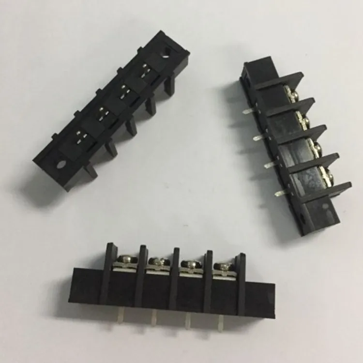 10mm Pitch Barrier Terminal Block With Flange Kdte55 300v 25a 10mm