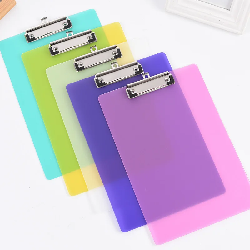 Customized Waterproof Plastic A4 Size Folding Writing Paper Clip Board