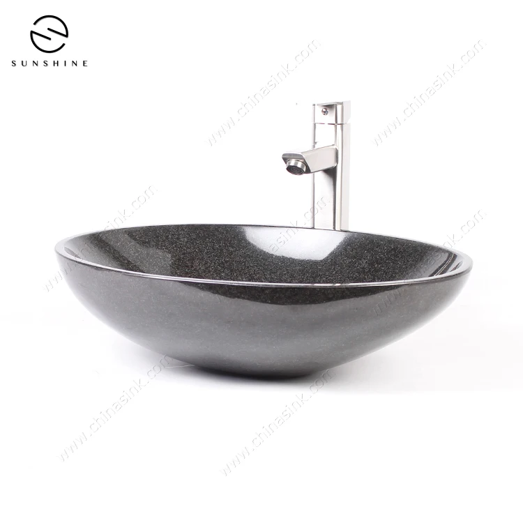 Factory Wholesale Price Marble Stone Black Hand Basin Dining Room Hand Wash Basins Bathroom Washbasin
