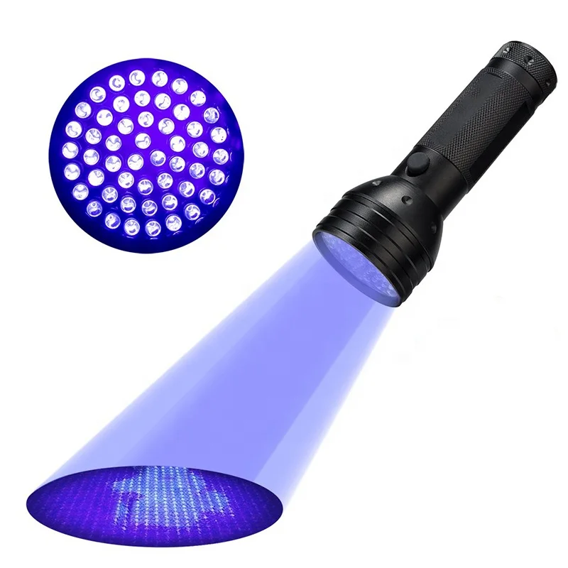 uv Torch led Blacklight Flashlight, Aluminum Black Light Urine Detector Scorpion Ultraviolet 51 Led Purple Light Uv Flashlight