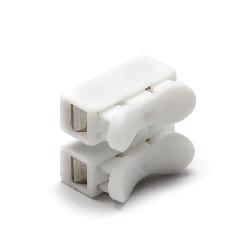 Manufacturer supply Push-on terminal block 2 Pins Electrical Cable Connectors CH2 quick Splice lock Wire terminals
