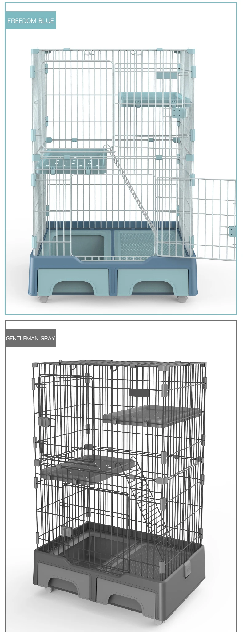 Factory Price Large Breeding Pet Crate 3 Tier Cat Cage Playpen Metal Wire Cat Home Cages With Drawer For Pet Shops Buy Pet Home Pet Shops Cat Cages Product On Alibaba Com