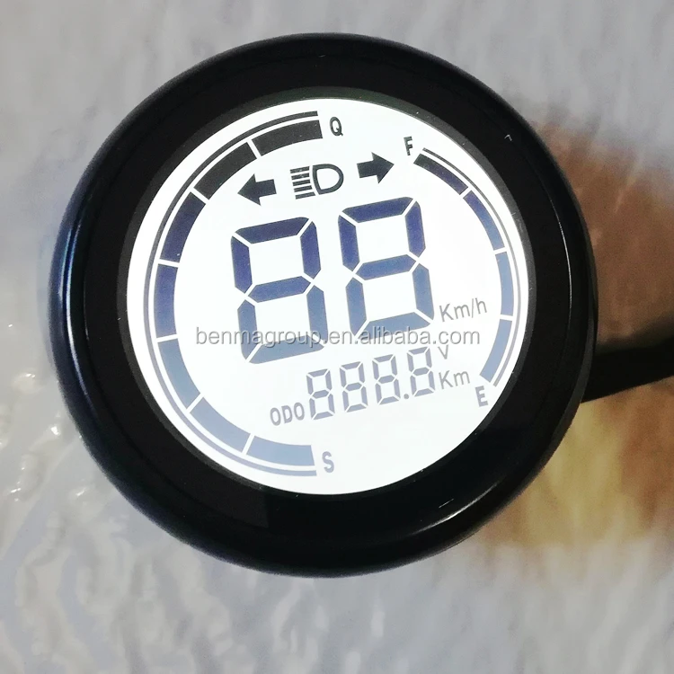 New Type Round Speedometer Electric Scooter Durable Odometer with LCD