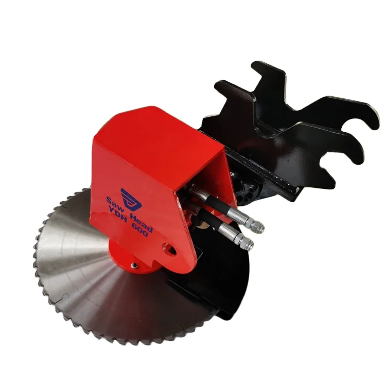 Kinger New Design Mini Excavator Saw Head Attachment For Cutting Tree