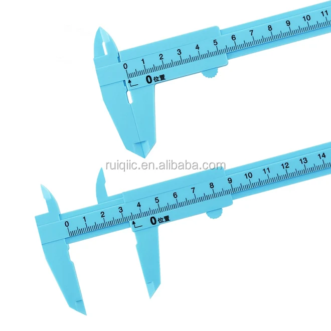 0-150mm Plastic Double Scale Vernier Caliper with Measurement Tool for Students 