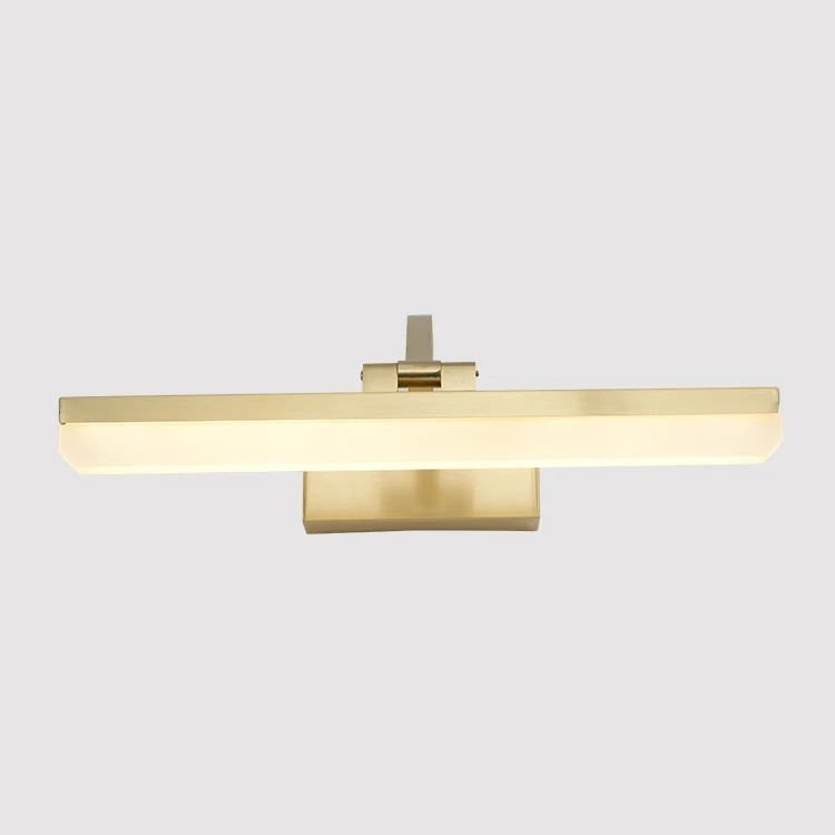 Modern American Cheap Price Good Quality Desk top Cosmetic Brass Acrylic Mirror Light