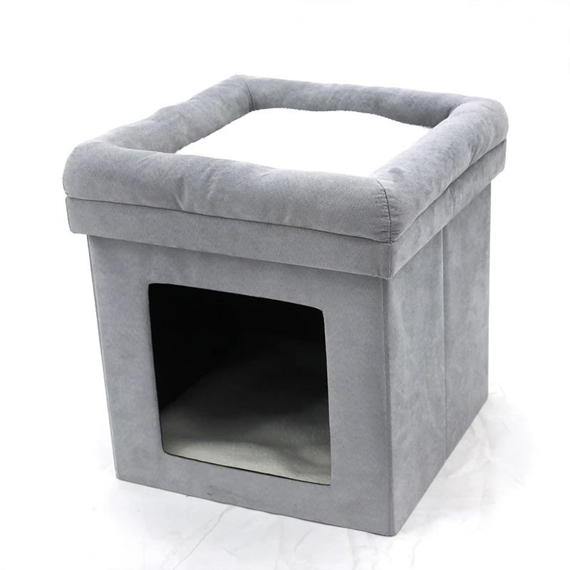 Indoor Foldable Storage Stool With Mat Pet Cats Beds For Dog Buy Pet Beds Dog,Cat Bed,Cat Pet