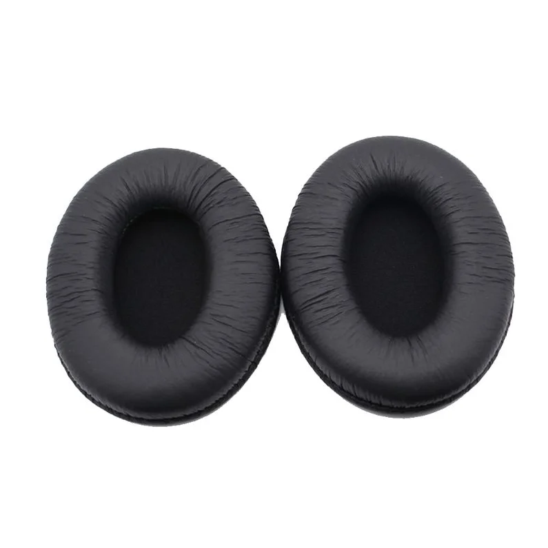 1 Pair Soft Foam Ear Pad Earpads Cushion & 1Pc Headband Easy Installation Black 