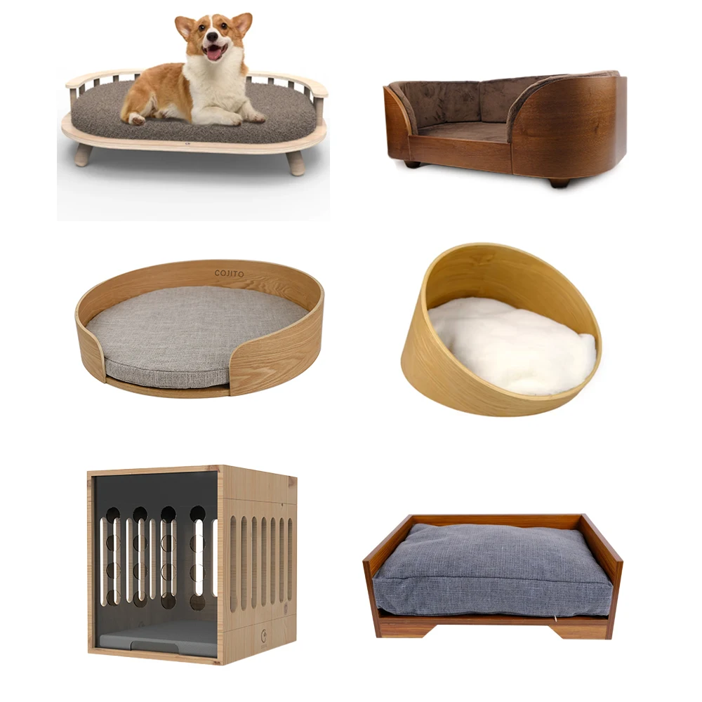 Wooden Dog Bed Durable Raised Wooden Pet Bed Frame For Small,Medium