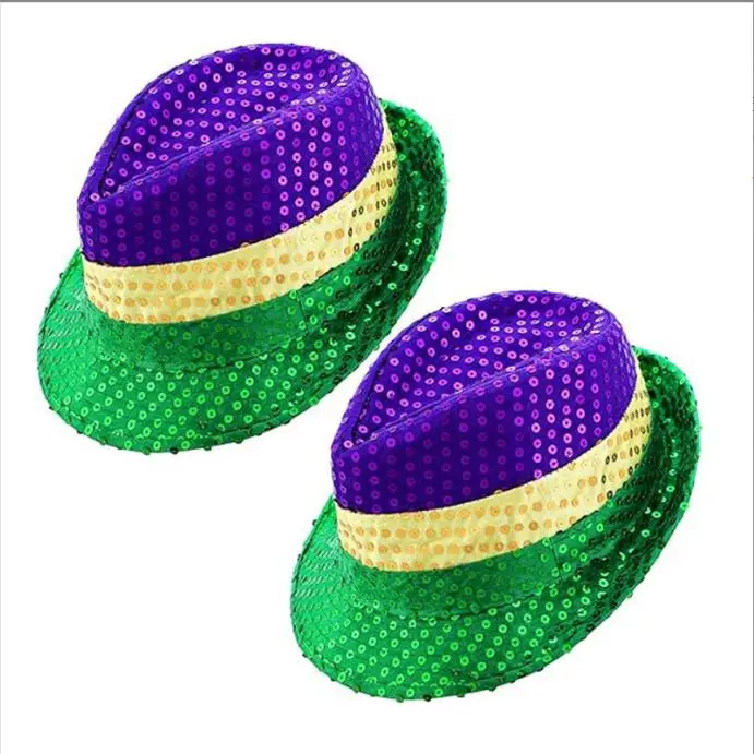 cowboy hat mardi gras beads