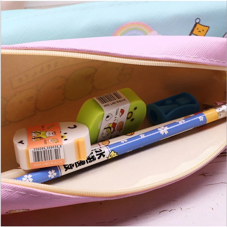 product-GF bags-San-X fashion new Kawaii Fabric Pencil Bag Cute animal zipper Pen Box Storage bag Fo-2