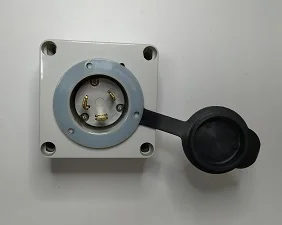 UL Listed NEMA L6-30 Flanged Inlet Twist-locking with waterproof bottom box