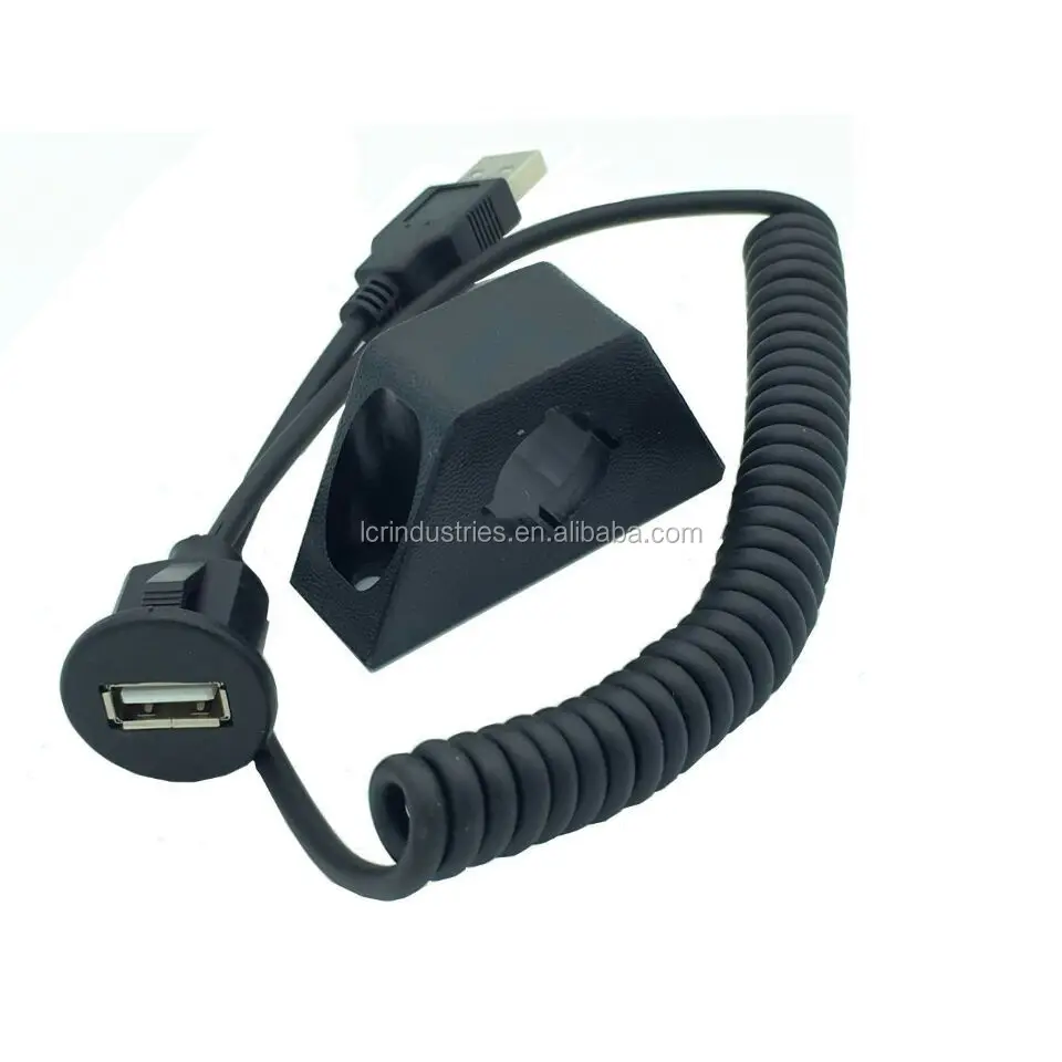 1.5M Extension Lead Coiled Usb