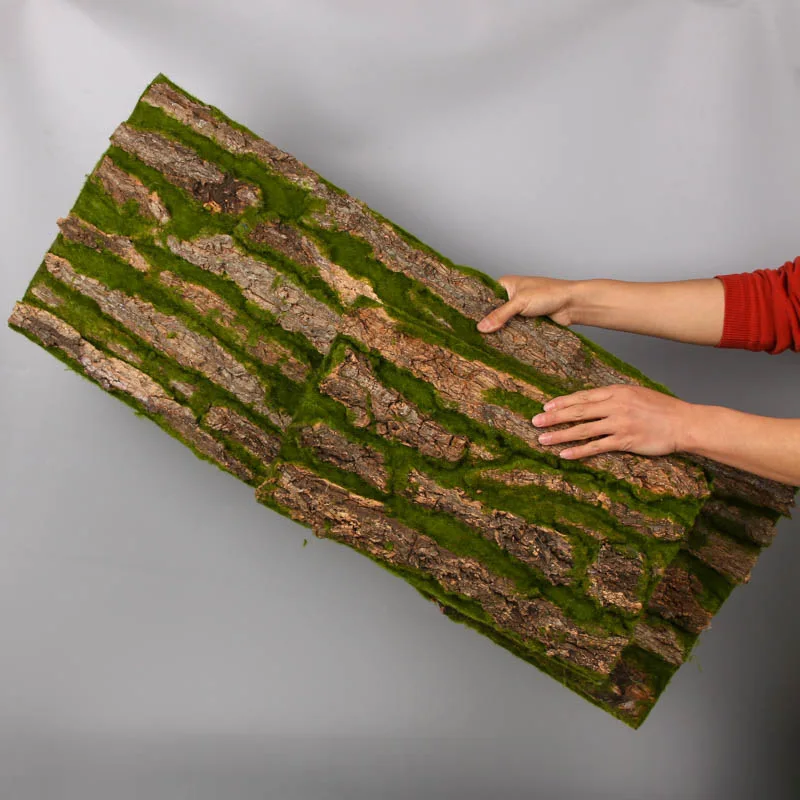 Fc7504 Hot Selling Artificial Tree Bark With Moss For Decoration Buy