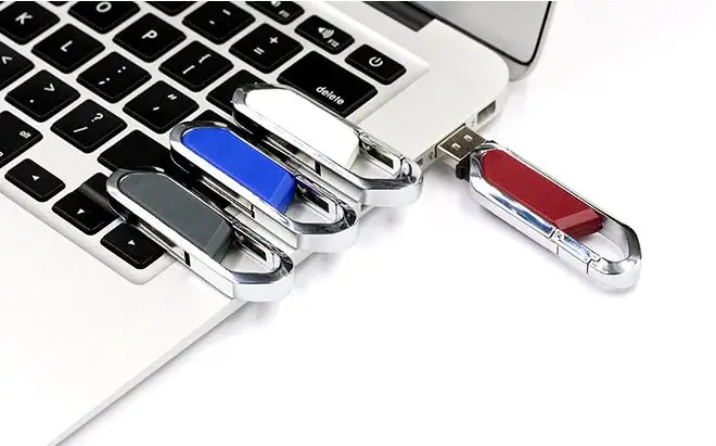 2020 Metal USB Flash Drive 2.0 4GB 8GB 16GB 32GB Hook USB Memory Stick Gift Pen Drive with Custom Logo - ANKUX.COM