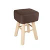 Living room of small square stool of household vogue real wood originality contracted and contemporary log tea table stool