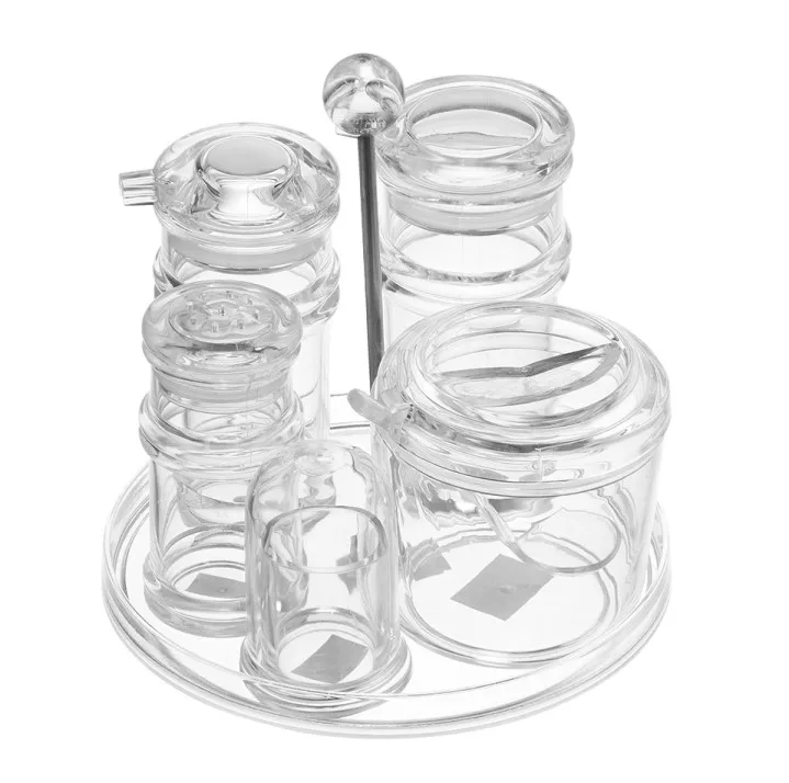 Acrylic Condiment Caddy Cruet Set For Restaurant Table Buy Acrylic