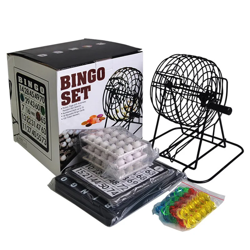 Cheap Numbered Balls Bingo Cage Marker Games Kids Juguete For Game