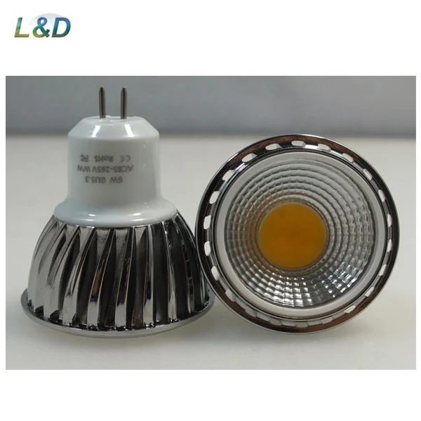 AC85-265V 6W COB gu 5.3 led spotlight dimmable 3w led spotlights 1w