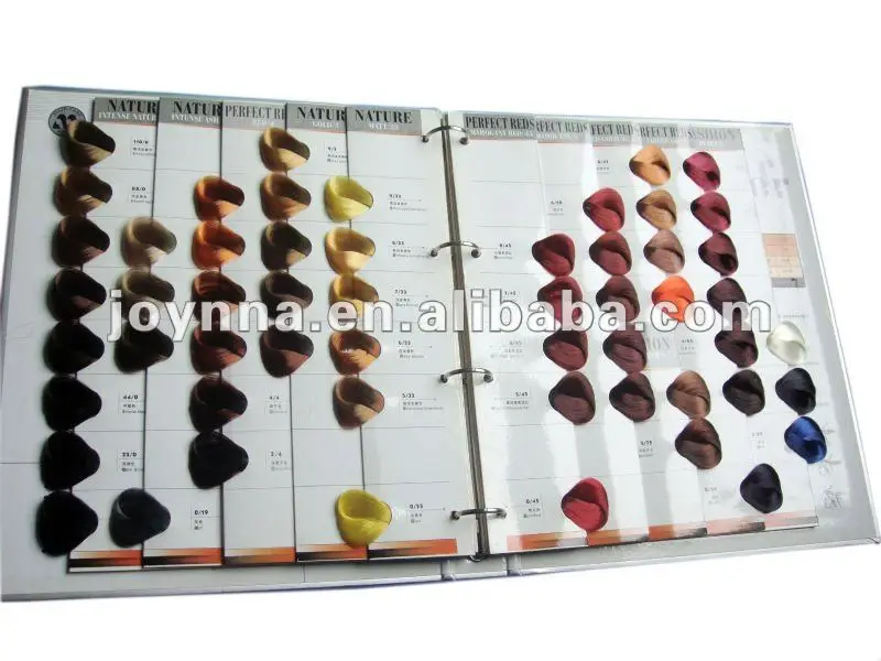 Professional Cheap Price Hair Dye Color Chart Hair Color Swatch Book
