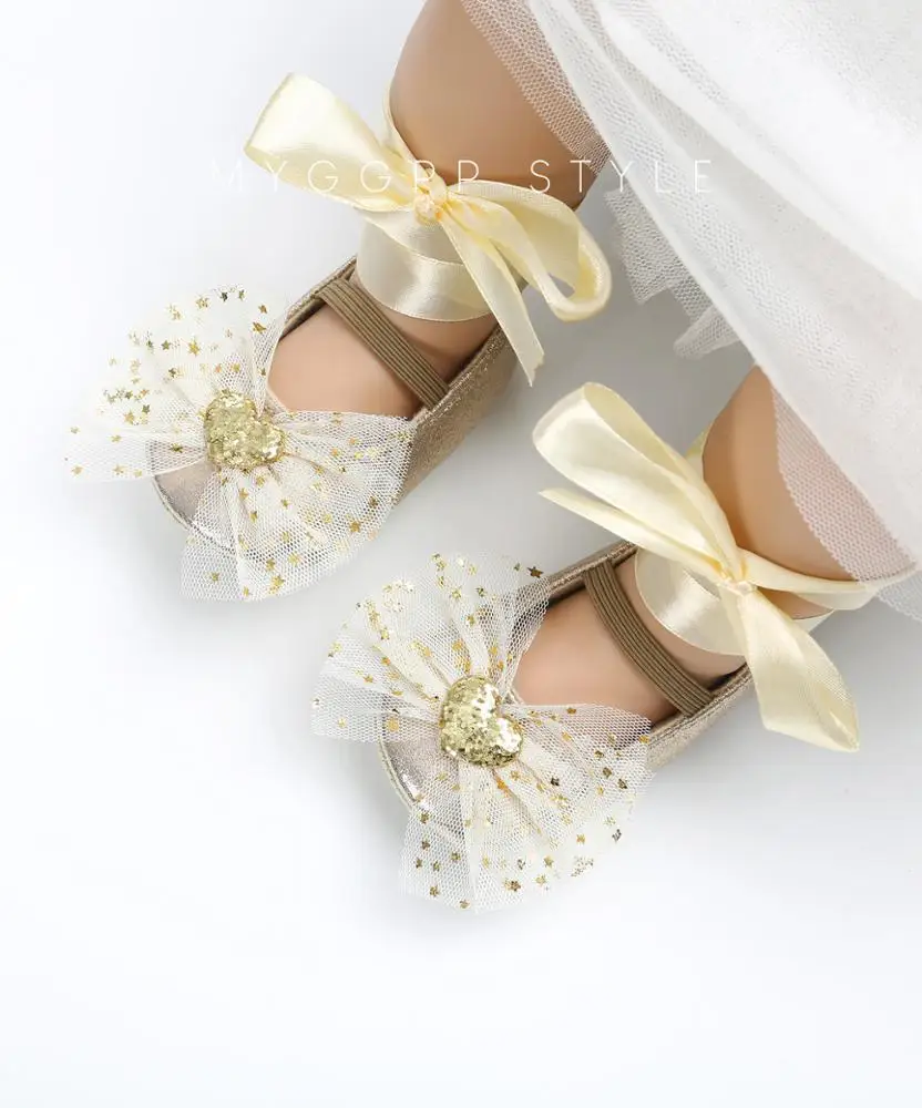 Ins Fashion Beautiful Bling Flower Spring&autumn Soft Sole Toddler Princess Baby Girl Shoes supplier