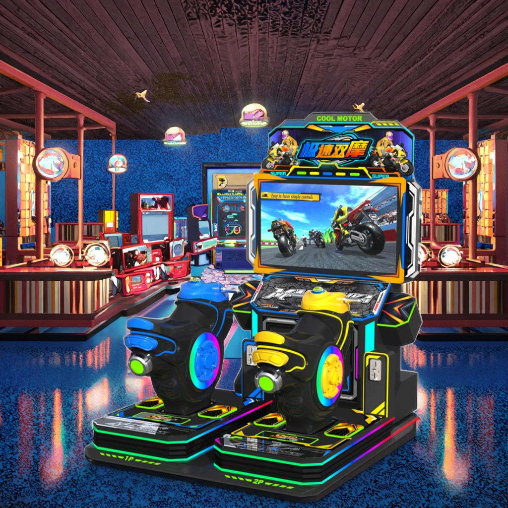 RaiseFun Extreme Speed Twin Bikes Standard Edition Dual Racer Classic Design Metal Amusement Park Family Recreation English factory