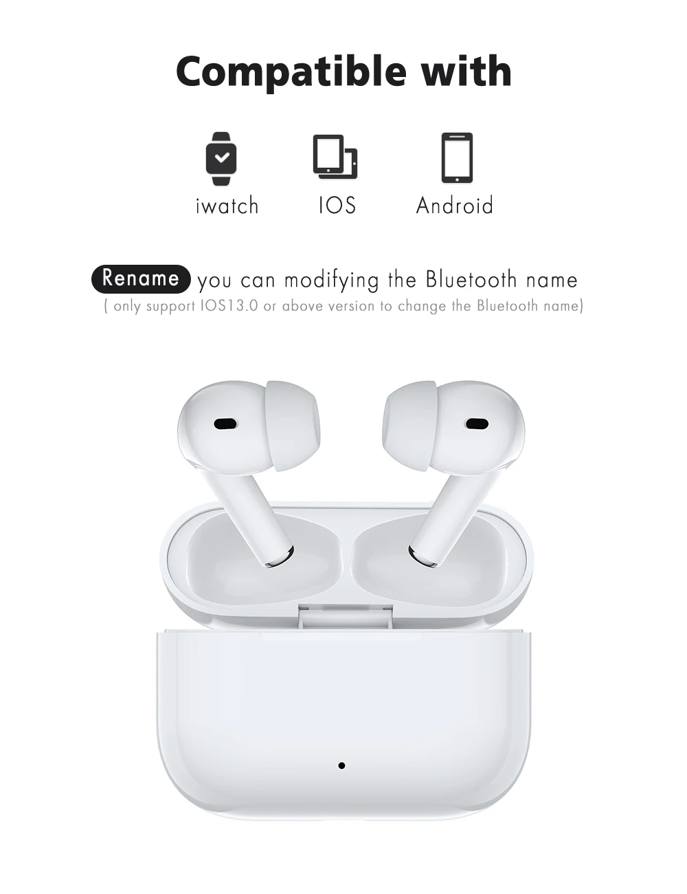 True Wireless Bluetooth 5.0 Earphone In-ear Stereo Earbuds For All Smart Phone Air Pro 3 TWS Headphones - ANKUX.COM