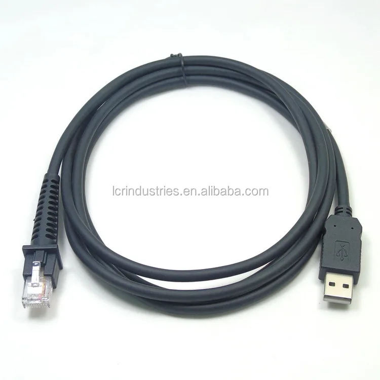 Câble USB - RJ45 pour lecteur de codes-barres remplace Datalogic CAB-412,  90A051922
