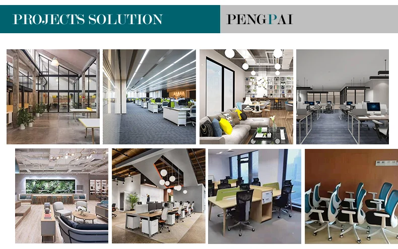 Pengpai 3 2 1 Modern Lounge Leather Office Sofa Set