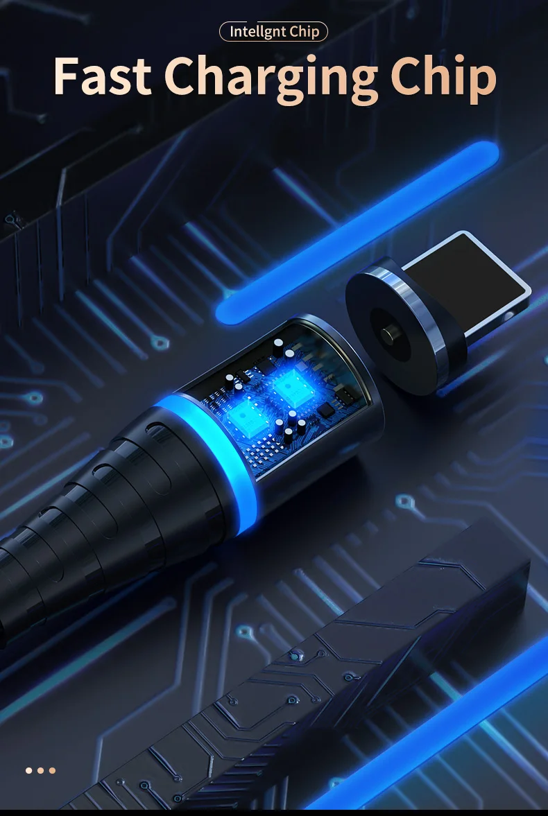 Factory Price Magnetic Charging Cable 3 In 1 Data Usb Cable - ANKUX.COM