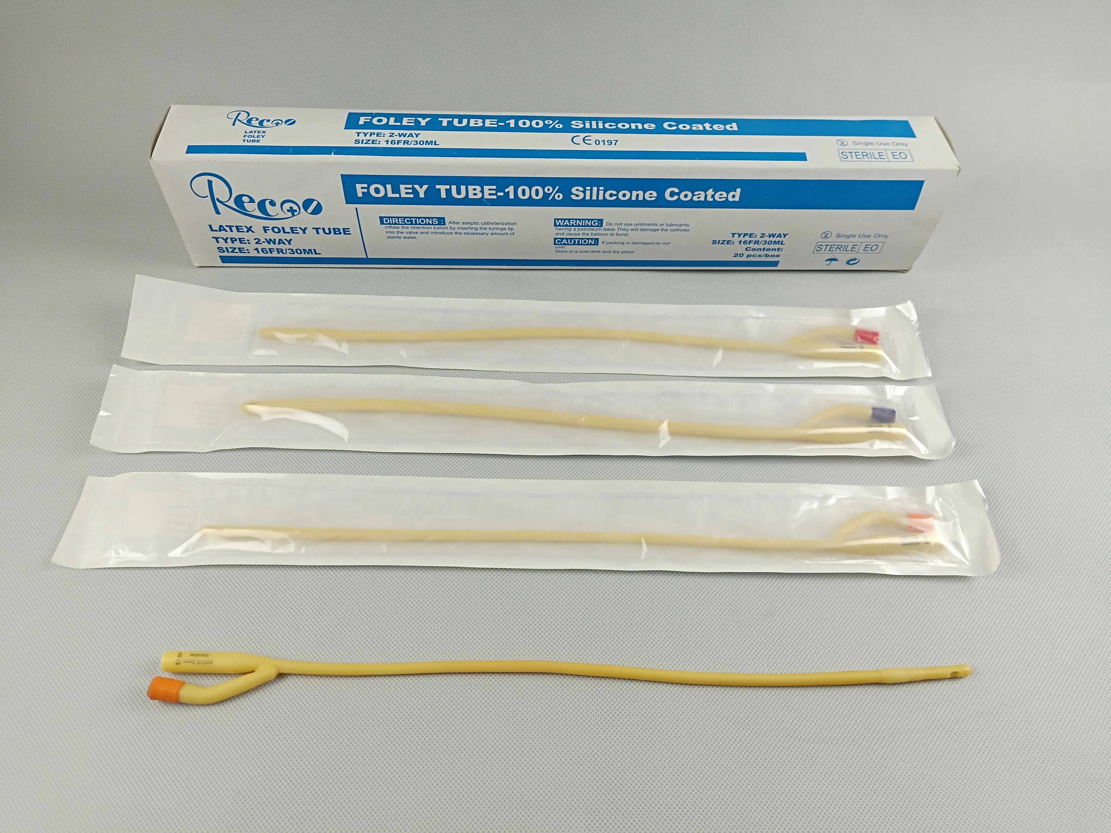 high quality smooth hydrophilic foley catheter type different