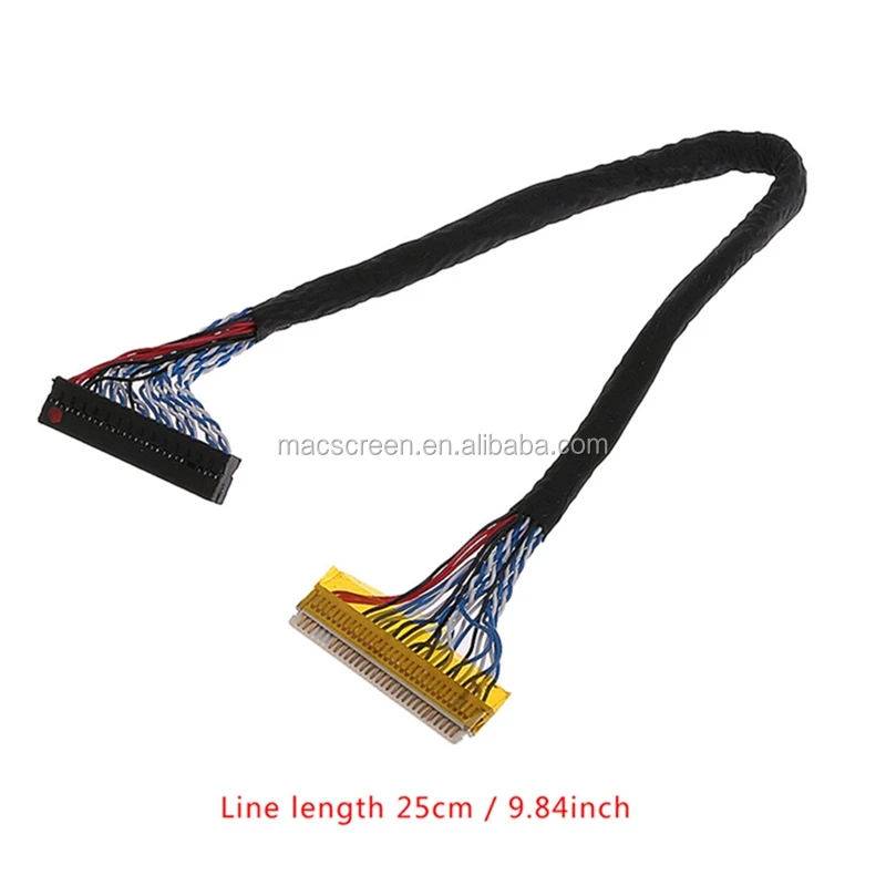 30Pin LVDS Screen Cable Signal 8 Bit LCD Screen Driver Board Line