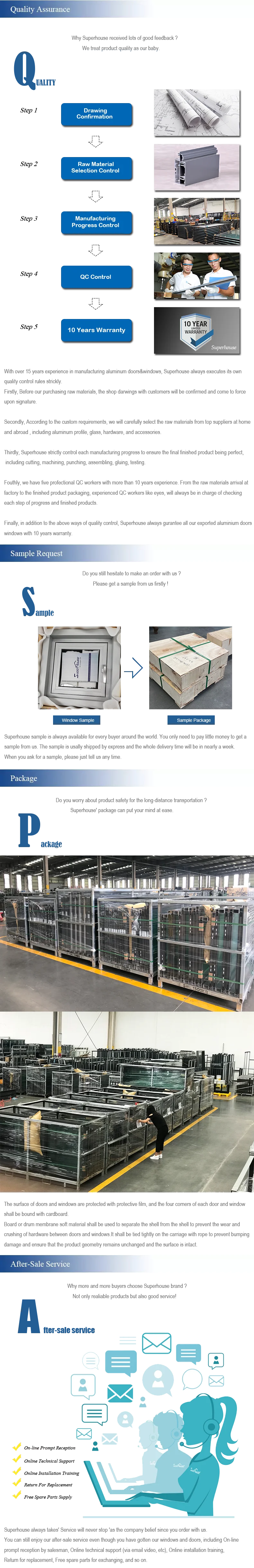 NFRC AS2047 standard factory custom aluminium clad wood windows