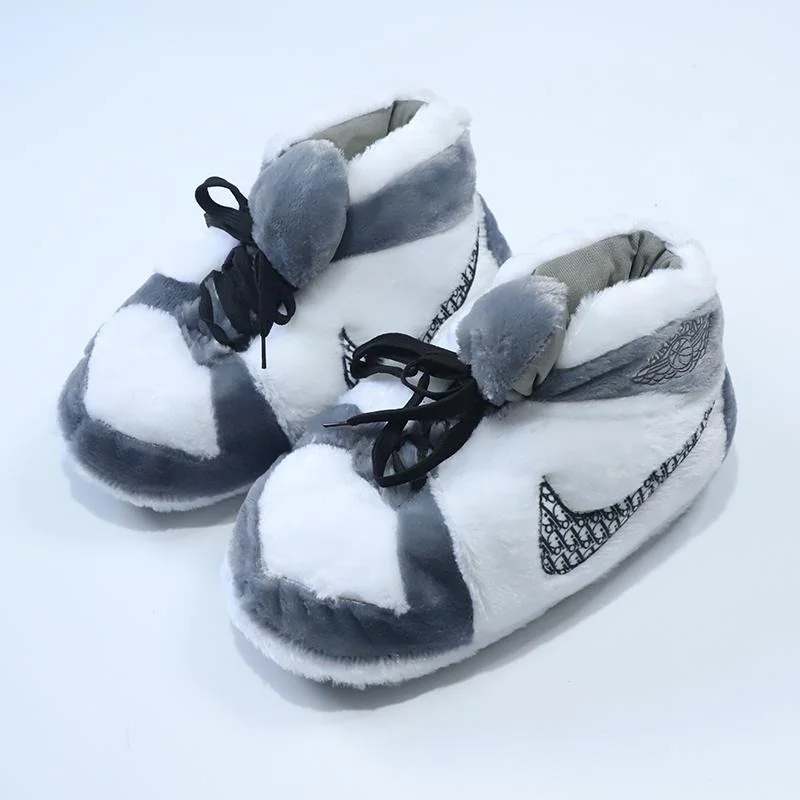 Winter Warm Sneaker Slippers Cute Home Slippers Unisex Sneaker Slipper ...